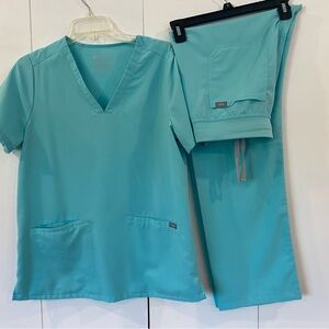 Figs Scrub Set Medium Sea Glass